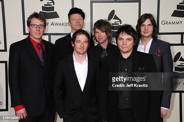 Wilco arrives to the 50th Annual GRAMMY Awards at the Staples Center on February 10, 2008 in Los Angeles, California.