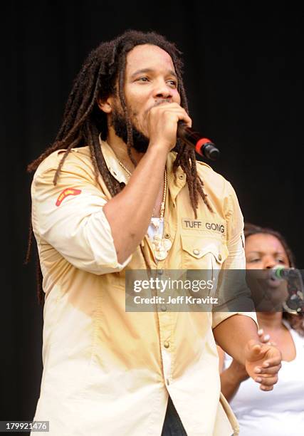 Stephen Marley performs on stage during Bonnaroo 2008 on June 13, 2008 in Manchester, Tennessee.