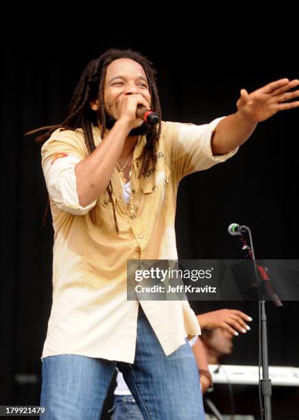 Stephen Marley performs on stage during Bonnaroo 2008 on June 13, 2008 in Manchester, Tennessee.