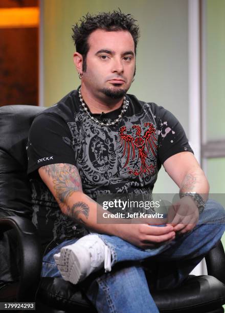 Singer Chris Kirkpatrick of Gone Counrty Season Two speaks during the 2008 Summer Television Critics Association Press Tour for MTVN held at the...