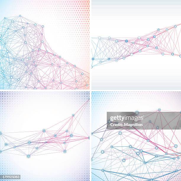 abstract backgrounds - computer line art stock illustrations