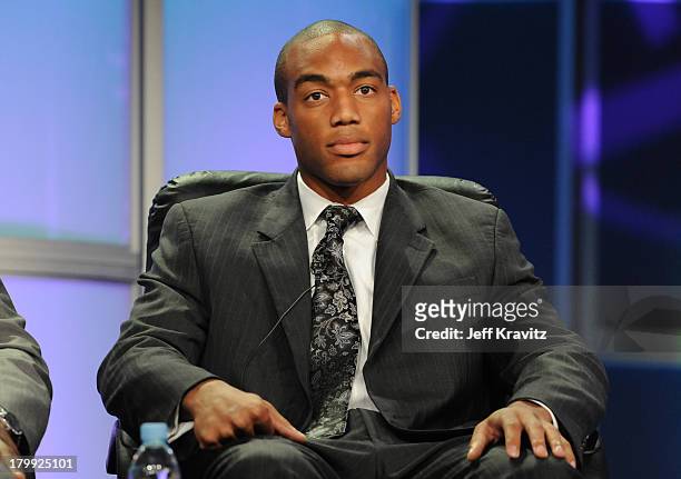 George Foreman IV speaks during the 2008 Summer Television Critics Association Press Tour for MTVN held at the Beverly Hilton hotel on July 9, 2008...