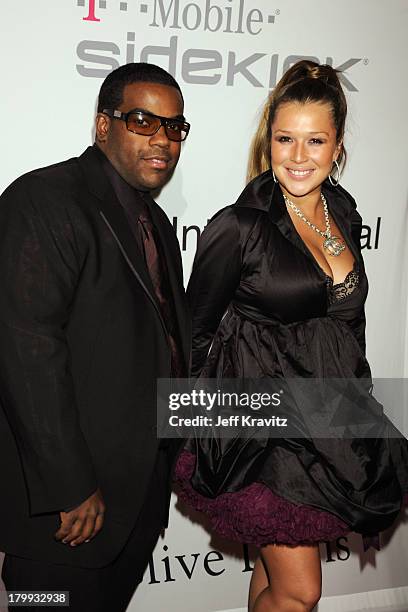 Recording artists Rodney Jerkins and Joy Enriquez attend the 2009 GRAMMY Salute to Icons honoring Clive Davis at the Beverly Hilton Hotel on February...