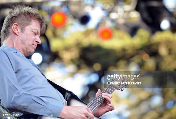 Musician Nels Cline of Wilco performs onstage during the 2008 Outside Lands Music And Arts Festival held at Golden Gate Park on August 24, 2008 in...