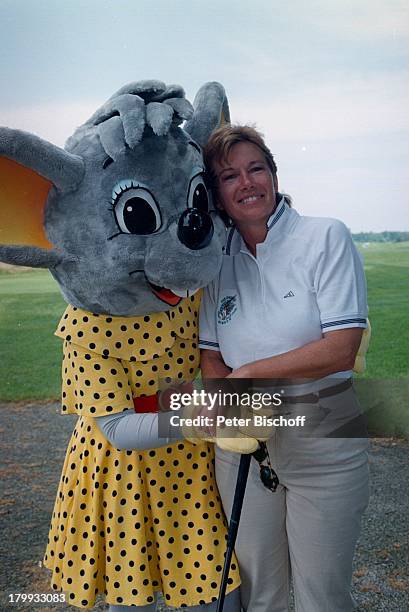 Sissy de Mas, Maskottschen,;"Eagles"-Benefiz-Golf-Turnier, Europa-Park;Rust, Baden-Baden, Stofftier,