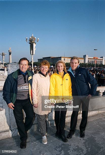 Stefan Mross, Stefanie Hertel, Eltern;Eberhard Hertel, Elisabeth Hertel, Familie, Mutter, Vater,;"Musikantenstadl" ARD, Peking/China,;Urlaub, "Platz...