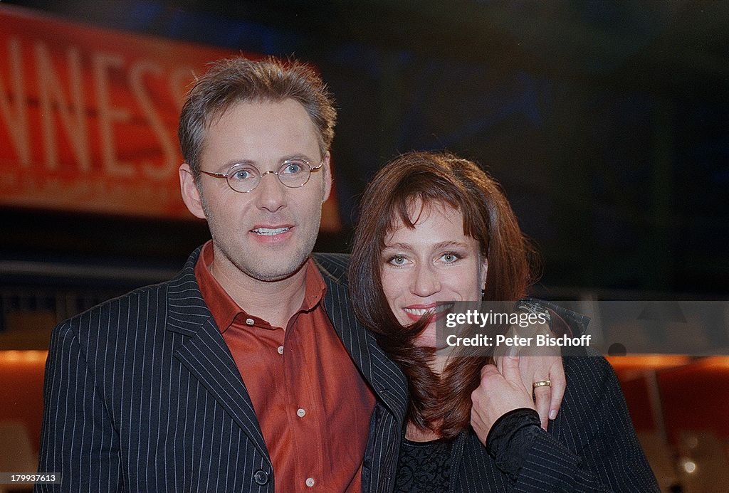 Reinhold Beckmann mit Ehefrau Kerstin,;'Guinness-Die Show der Re