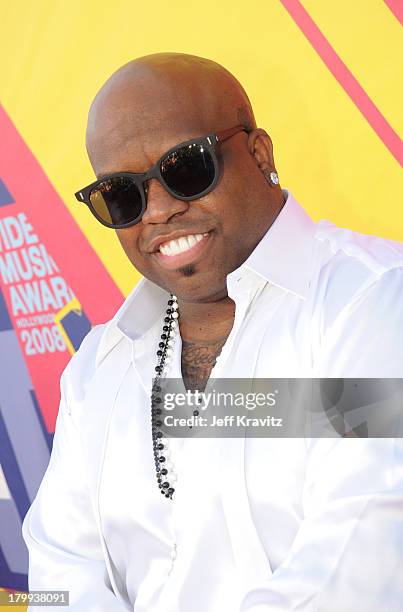 Singer Cee-Lo of Gnarls Barkley arrives at the 2008 MTV Video Music Awards at Paramount Pictures Studios on September 7, 2008 in Los Angeles,...