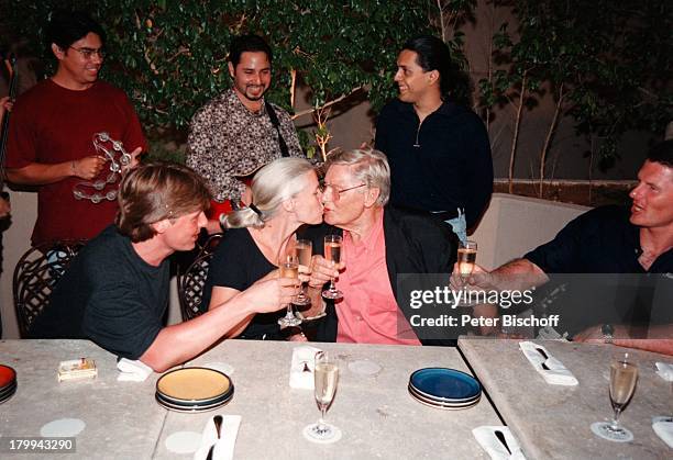 Günter Pfitzmann, Ehefrau Lilo, Söhne;Andreas , Robert, Gesangs-Quartett,;75. Geburtstag von Günter Pfitzmann, Hotel;"Hyatt Regency", Merida/Mexico,...