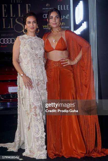 Anoushka Shankar and Monica Dogra attend the ELLE List awards on November 17, 2023 in Mumbai, India.