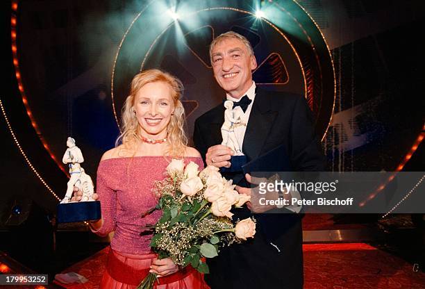 Gottfried John, Marita Marschall,;"Bayerischer Filmpreis 2000",;"Cuvillies-Theater, München, Bühne,;Blumenstrauss, Preiss,