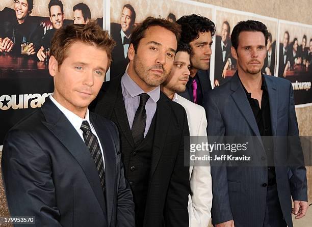 Actors Kevin Connolly, Jeremy Piven, Jerry Ferrara, Entourage creator, executive producer and head writer Doug Ellin, actors Adrian Grenier and Kevin...