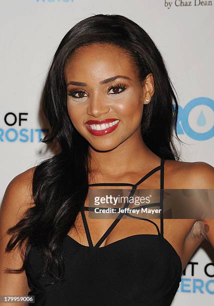 Actress Meagan Tandy attends the Generosity Water's 5th annual night of Generosity benefit held at the Beverly Hills Hotel on September 6, 2013 in...