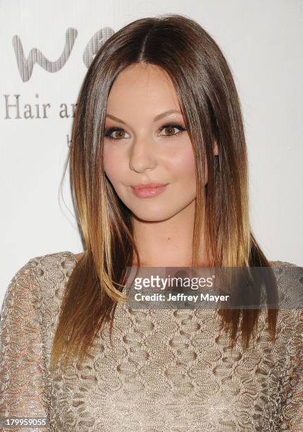 Actress Samantha Droke attends the Generosity Water's 5th annual night of Generosity benefit held at the Beverly Hills Hotel on September 6, 2013 in...