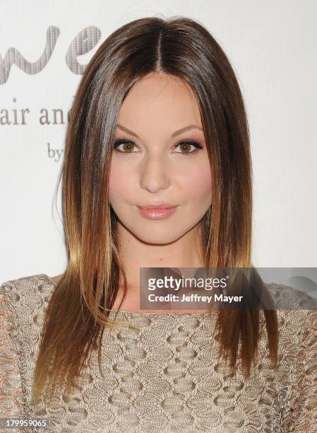 Actress Samantha Droke attends the Generosity Water's 5th annual night of Generosity benefit held at the Beverly Hills Hotel on September 6, 2013 in...