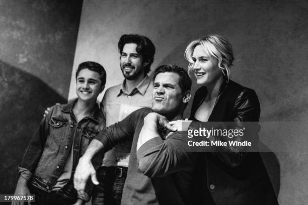 Gattlin Griffith, director Jason Reitman, Josh Brolin and Kate Winslet of the film Labor Day pose for a portrait during the 2013 Toronto...