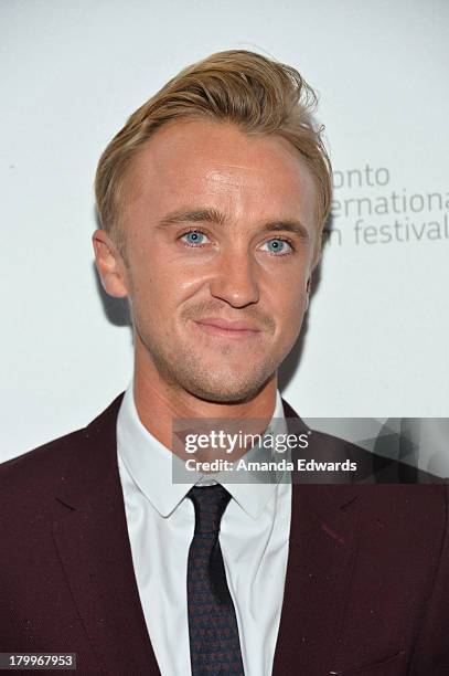 Actor Tom Felton attends the "Therese" premiere during the 2013 Toronto International Film Festival at Isabel Bader Theatre on September 7, 2013 in...