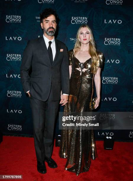 Hamish Linklater and Lily Rabe attend the 2023 Eastern Congo Initiative Poker and Blackjack Tournament hosted by TAO Group Hospitality at LAVO...