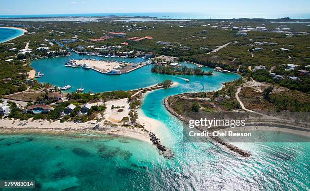 turtle cove turks and caicos - turks and caicos islands stock pictures, royalty-free photos & images