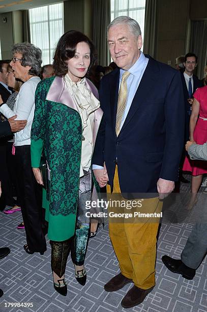Conrad Black and Barbara Amiel attend the George Christy Luncheon during the 2013 Toronto International Film FestivalÊat Four Seasons Hotel on...