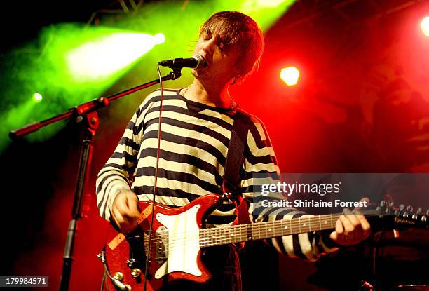 Pete Doherty of Babyshambles performs at Manchester Academy on September 7, 2013 in Manchester, England.