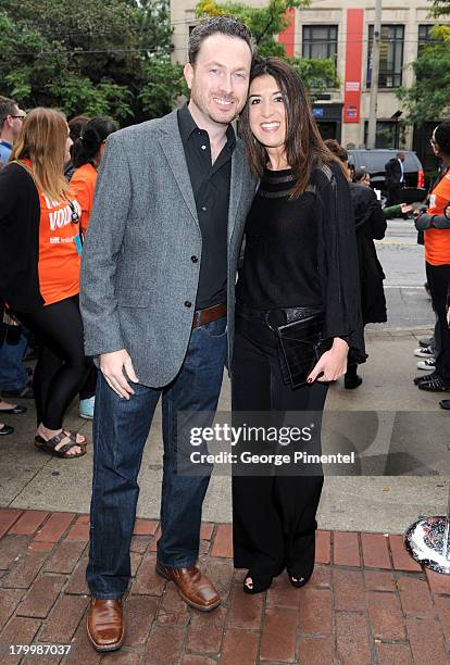 Cinematographer Eric Steelberg and editor Dana Glauberman arrive at the "Labor Day" Premiere during the 2013 Toronto International Film Festival at...