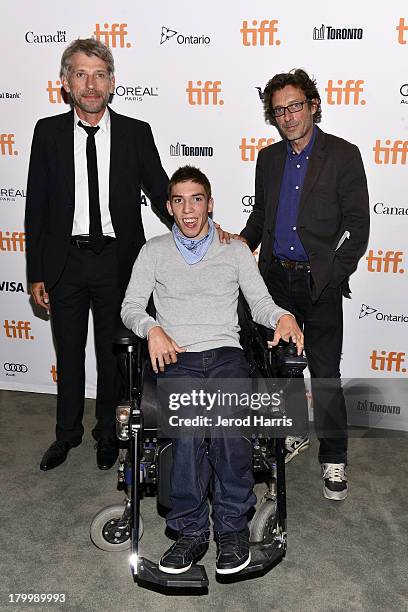 Actors Jacques Gamblin, Fabien Heraud and Nils Tavernier attend "The Finishers" Premiere during the 2013 Toronto International Film Festivalat TIFF...