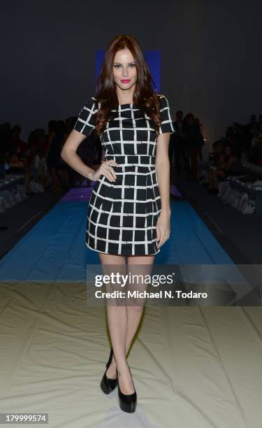 Alyssa Campanella attends the 3rd Annual Strut Fashion Show during Spring 2014 Mercedes-Benz Fashion Week at The Stage at Lincoln Center on September...