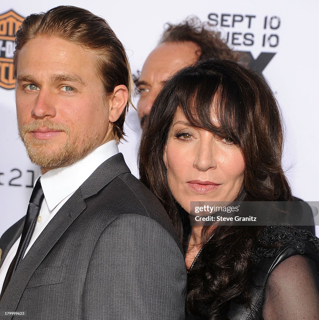 Charlie Hunnam and Katey Sagal arrives at the FX's