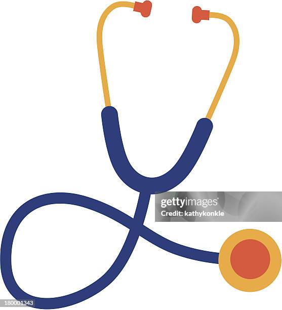 ilustraciones, imágenes clip art, dibujos animados e iconos de stock de estetoscopio icono - estetoscopio