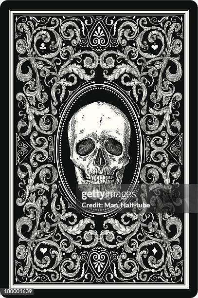 playing card design - death stock illustrations