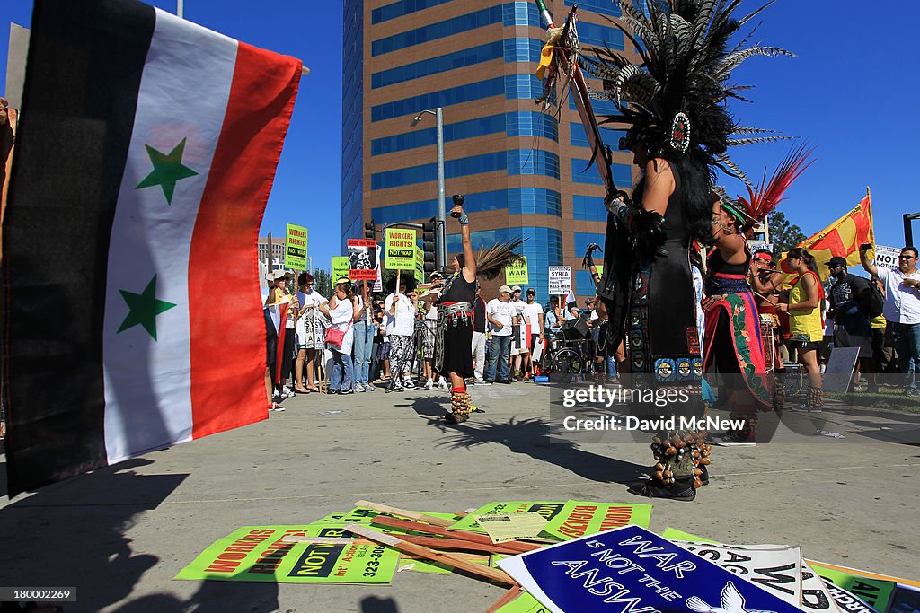 Protestors Rally Against Possible Syria Strike