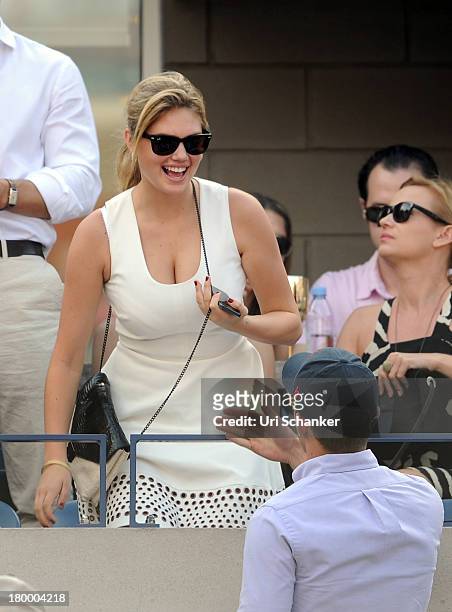 Kate Upton attends the 2013 US Open at USTA Billie Jean King National Tennis Center on September 7, 2013 in New York City.