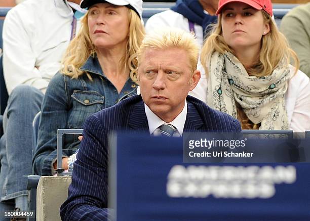 Boris Becker attends the 2013 US Open at USTA Billie Jean King National Tennis Center on September 7, 2013 in New York City.