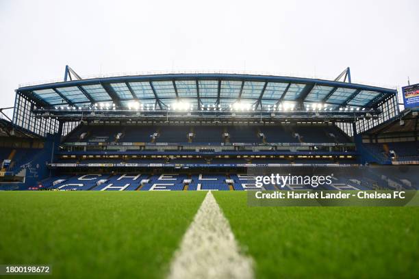 General view inside the stadium prior to the Barclays Women´s Super League match between Chelsea FC and Liverpool FC at Stamford Bridge on November...