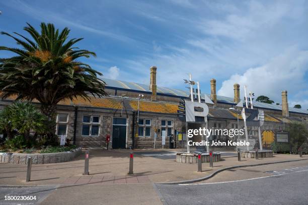 General exterior view of Penzance railway station on September 18, 2023 in Penzance, England.