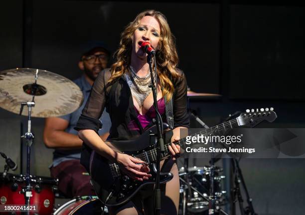 Ana Popovic performs at Almost Famous Wine Company on November 17, 2023 in Livermore, California.