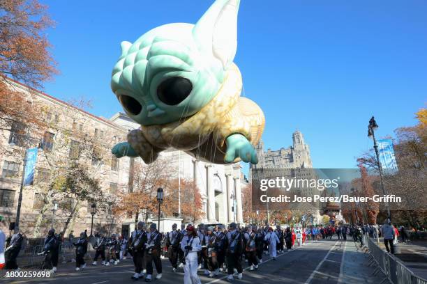 General view of 2023 Macy's Thanksgiving Day Parade on November 23, 2023 in New York City.