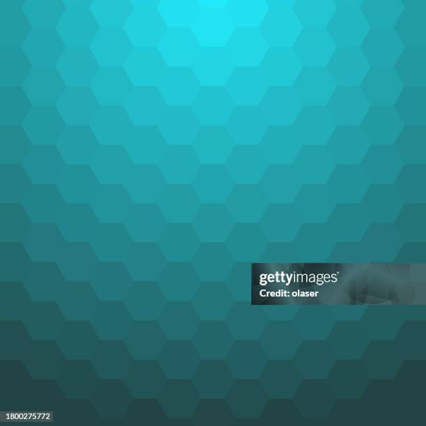 geometric blue hexagonal pattern background. - teal gradient background stock illustrations