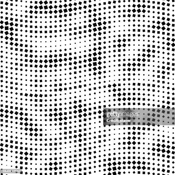 black and white pixelated mosaic pattern - different levels stock illustrations