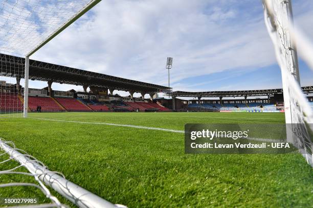 General view inside the stadium prior to the UEFA EURO 2024 European qualifier match between Armenia and Wales at Vazgen Sargsyan Republican Stadium...