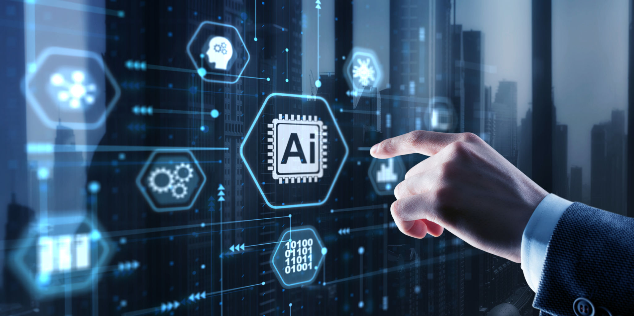 AI Artificial Intelligence concept. Technology learning AI Artificial Intelligence concept. Technology learning