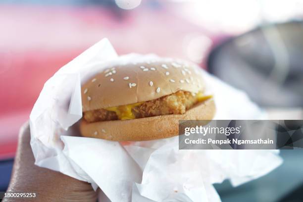 fish burger hamburger - fish finger stock pictures, royalty-free photos & images
