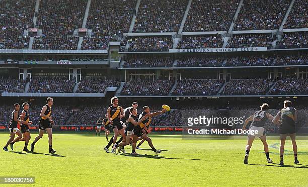 General view during the First Elimination Final AFL match between the Richmond Tigers and the Carlton Blues at Melbourne Cricket Ground on September...