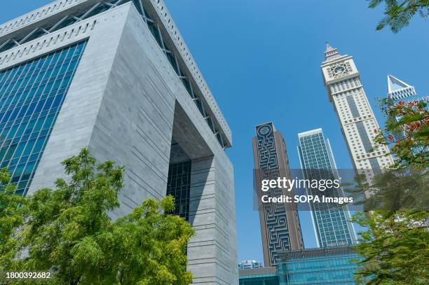 Dubai International Financial Centre Gate Building in the Special Economic Zone, a hub for investment companies in the Middle East.