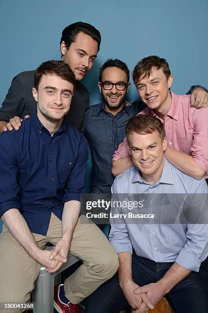 Actor Daniel Radcliffe, actor Jack Huston, director John Krokidas, actor Michael C. Hall and actor Dane DeHaan of 'Kill Your Darlings' pose at the...