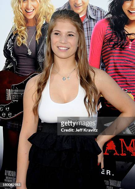 Actress Katelyn Pippy arrives at Summit Entertainment's premiere of BandSlam held at Mann Village Theatre on August 6, 2009 in Westwood, Los Angeles,...