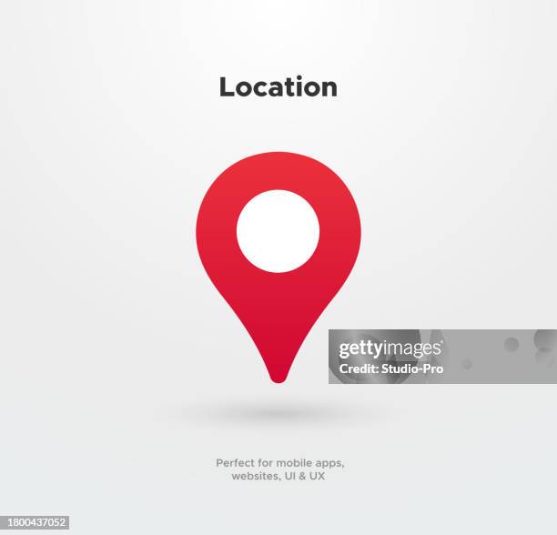bildbanksillustrationer, clip art samt tecknat material och ikoner med location icon symbol - markör