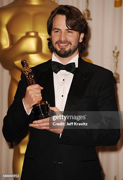 Writer Mark Boal poses in the press room at the 82nd Annual Academy Awards held at Kodak Theatre on March 7, 2010 in Hollywood, California.