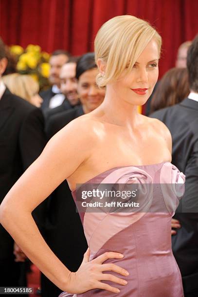 Actress Charlize Theron arrives at the 82nd Annual Academy Awards held at the Kodak Theatre on March 7, 2010 in Hollywood, California.